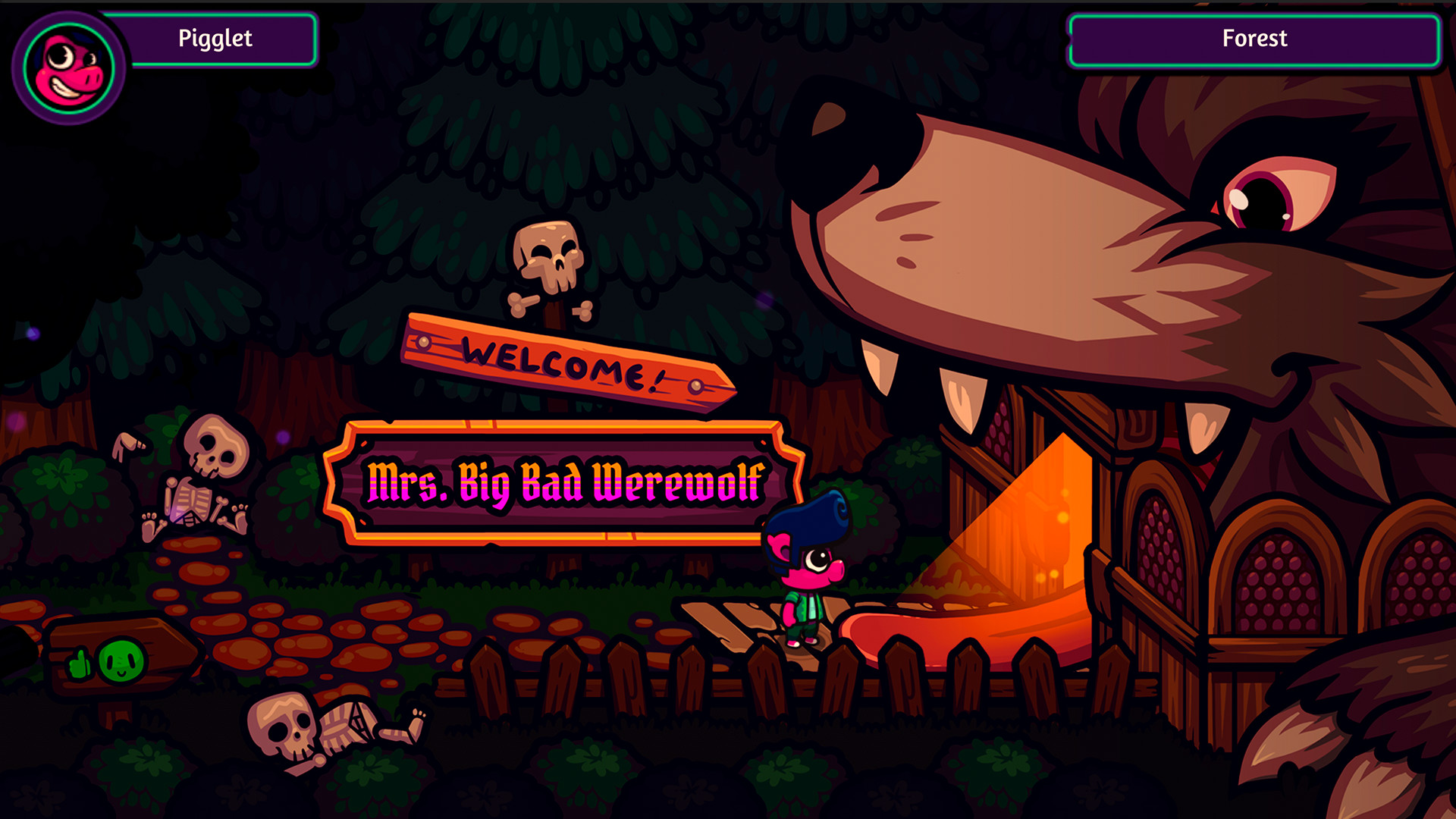 Pigglet in Mrs. Big Bad Werewolf screenshot