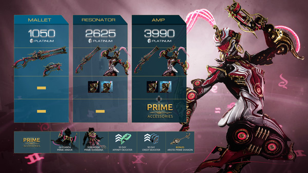 Warframe Octavia Prime Access: Accessories Pack