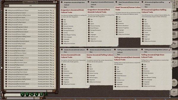 Fantasy Grounds - Ancestry & Culture: An Alternative to Race in 5e
