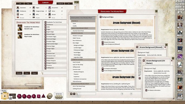 Fantasy Grounds - Deadlands: The Weird West (Core Rules Book) screenshot 7