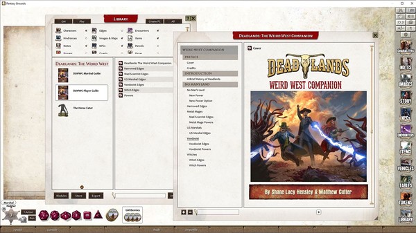 Fantasy Grounds - Deadlands: the Weird West Companion
