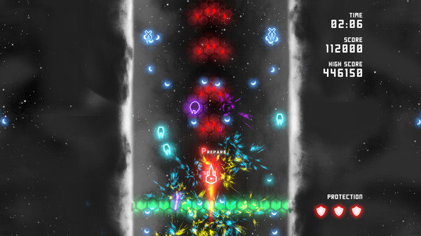 Neon Ships: The Type'em Up Shooter screenshot 2