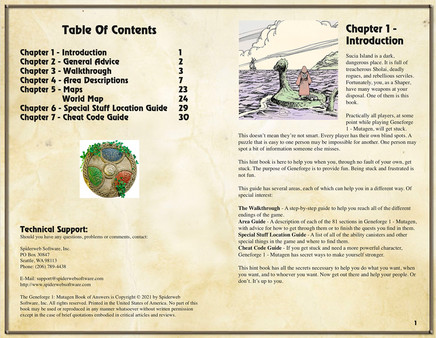 Geneforge Hintbook and Bonuses