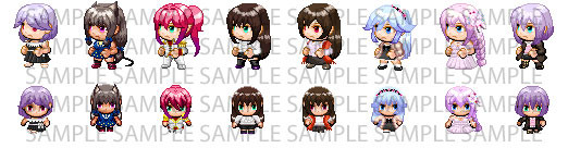 RPG Maker MZ - Fantasy Heroine Character Pack 4
