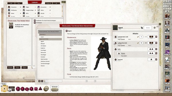 Fantasy Grounds - Deadlands: The Weird West: Archetypes 01