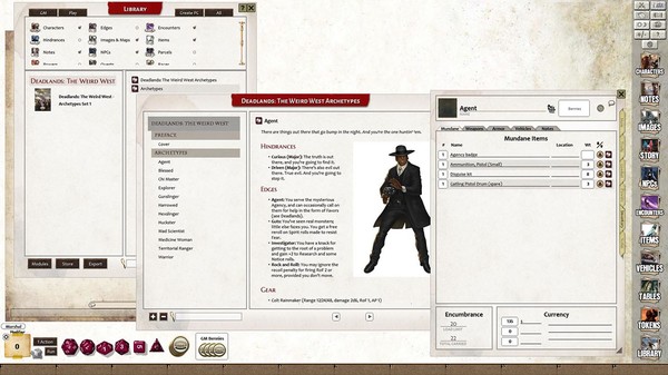 Fantasy Grounds - Deadlands: The Weird West: Archetypes 01