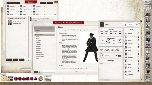Fantasy Grounds - Deadlands: The Weird West: Archetypes 01