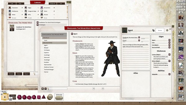 Fantasy Grounds - Deadlands: The Weird West: Archetypes 01