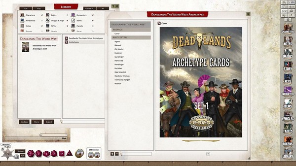 Fantasy Grounds - Deadlands: The Weird West: Archetypes 01