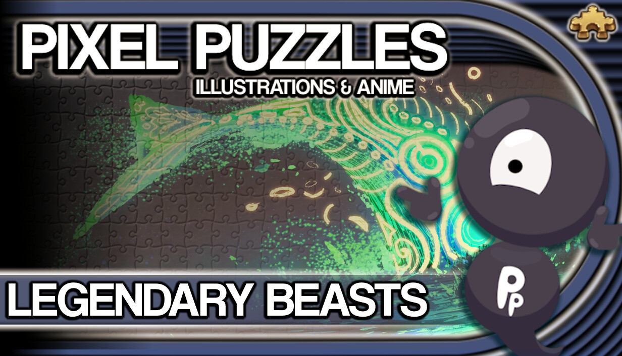 Pixel Puzzles Illustrations & Anime - Jigsaw Pack: Legendary Beasts