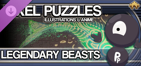 Pixel Puzzles Illustrations & Anime - Jigsaw Pack: Legendary Beasts