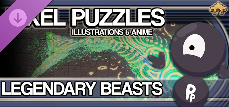 Pixel Puzzles Illustrations & Anime - Jigsaw Pack: Legendary Beasts cover art