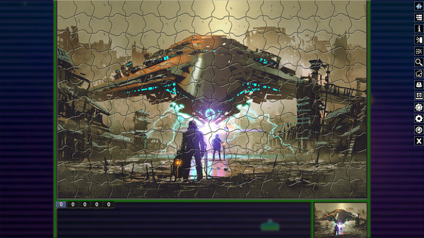 Pixel Puzzles Illustrations & Anime - Jigsaw Pack: Sci-Fi (Steam) screenshot 9