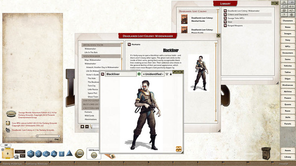 Fantasy Grounds - Deadlands Lost Colony: Widowmaker