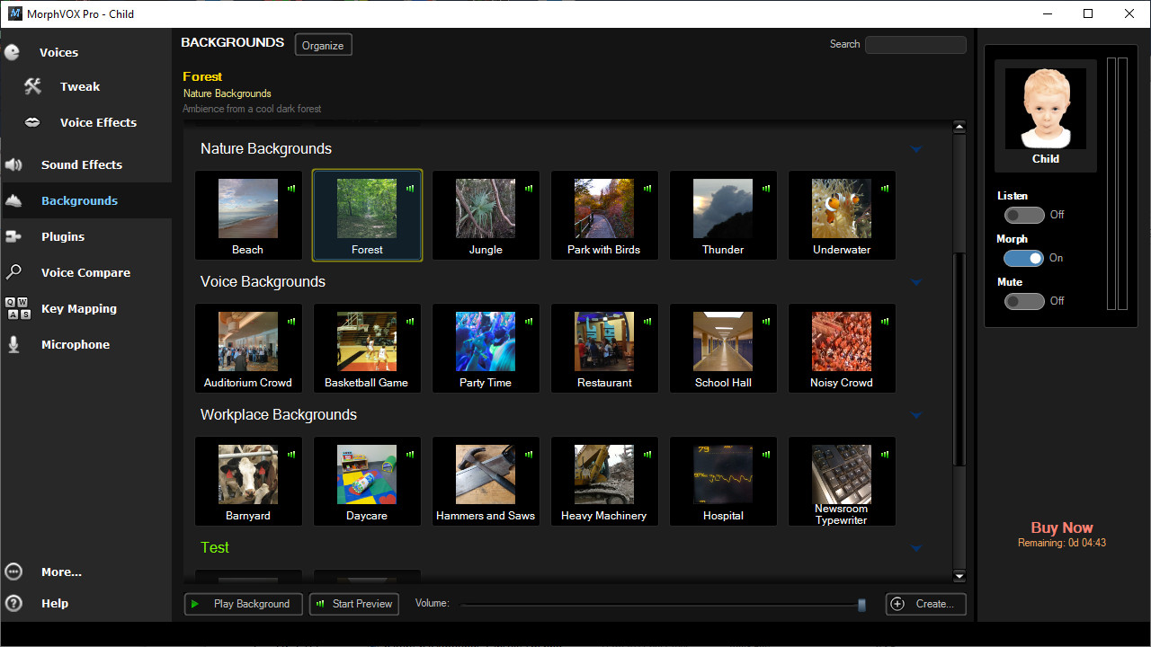 MorphVOX Pro - Nature Backgrounds Featured Screenshot #1