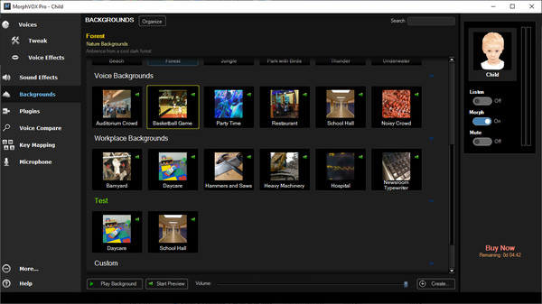 MorphVOX Pro - Voice Backgrounds