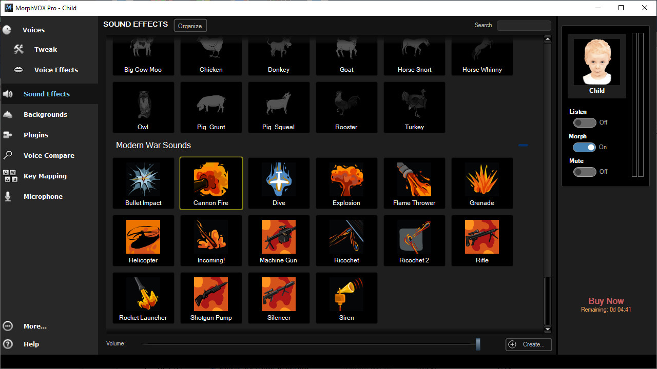 MorphVOX Pro - Modern War Sound FX Featured Screenshot #1