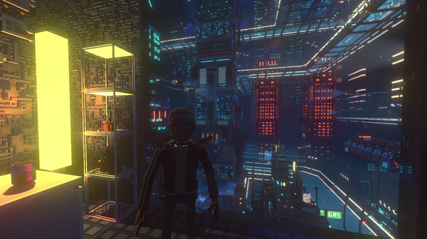 Screenshot z Cloudpunk - City of Ghosts