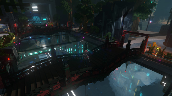 Screenshot z Cloudpunk - City of Ghosts