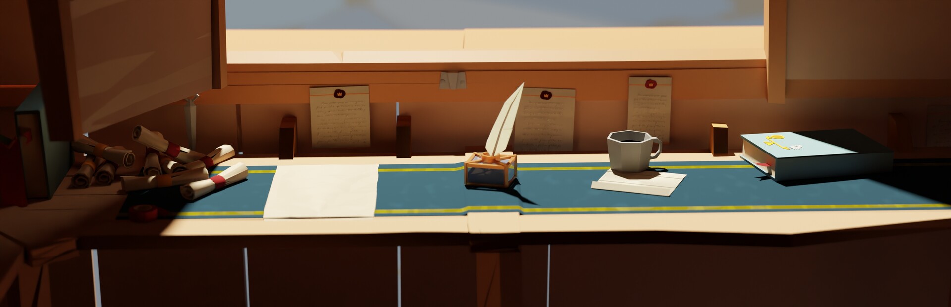 A guard walks into a tavern