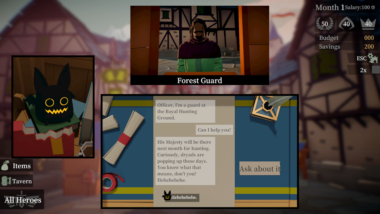 A guard walks into a tavern