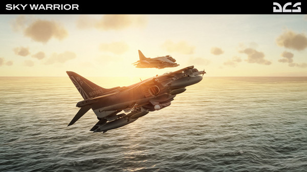 Screenshot z DCS: AV-8B Sky Warrior Campaign