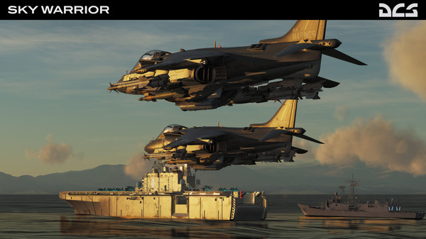 Screenshot z DCS: AV-8B Sky Warrior Campaign