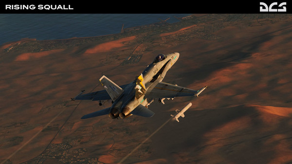 Screenshot z DCS: F⁄A-18C Hornet Rising Squall Campaign Screenshot z DCS: F⁄A-18C Hornet Rising Squall Campaign