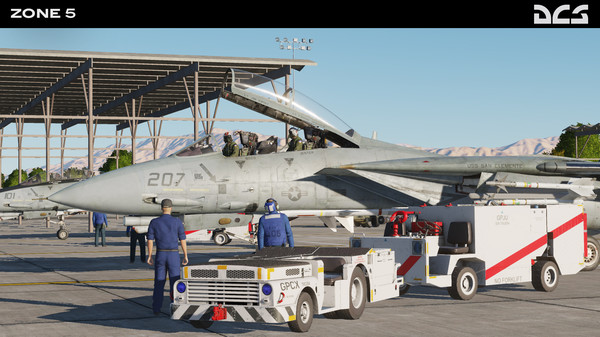 Screenshot z DCS: F-14A Zone 5 Campaign