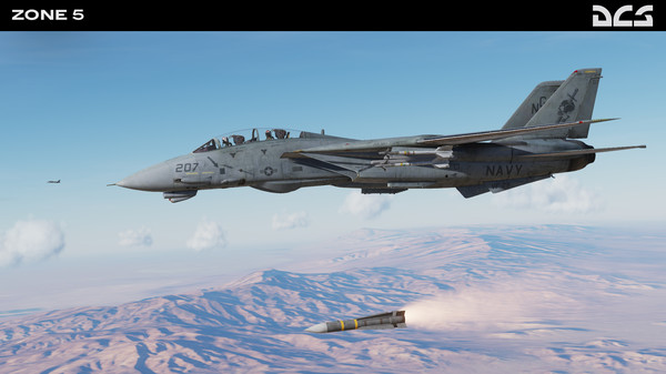 Screenshot z DCS: F-14A Zone 5 Campaign