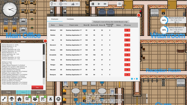 Outsourcing - IT company simulator screenshot 3