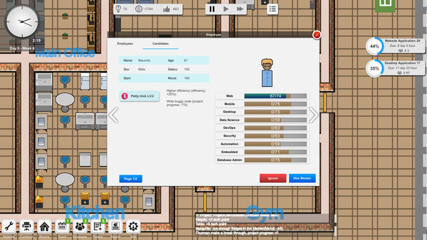 Outsourcing - IT company simulator screenshot 5