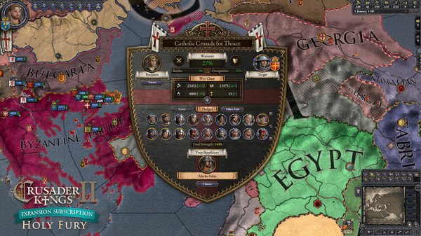 Screenshot z Crusader Kings II - Expansion Subscription