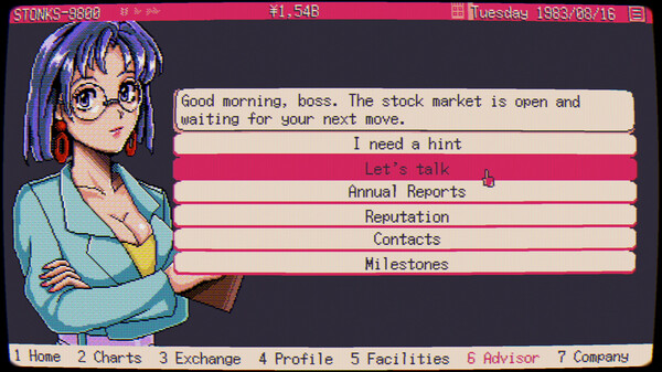 STONKS-9800: Stock Market Simulator — кадр 1
