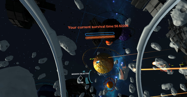 Screenshot z VR Spaceship Battle