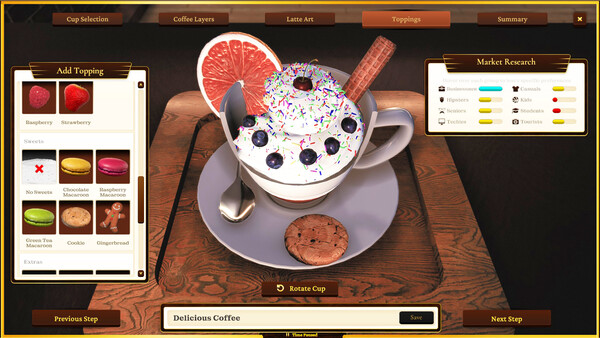 Screenshot z Espresso Tycoon