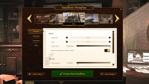 Screenshot z Espresso Tycoon