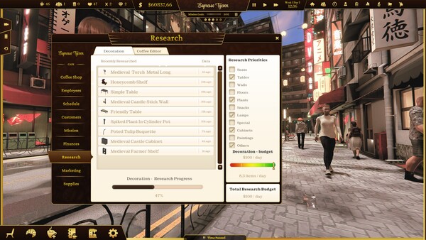 Screenshot z Espresso Tycoon