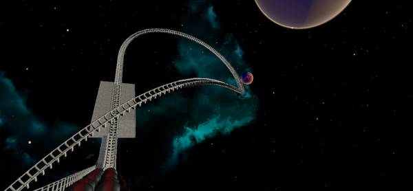 Screenshot z VR Galactic Roller Coaster
