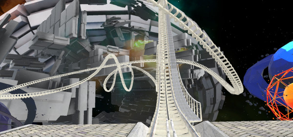 Screenshot z VR Galactic Roller Coaster