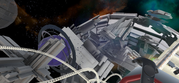 Screenshot z VR Galactic Roller Coaster