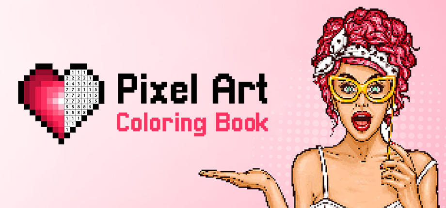 Pixel Art Coloring Book cover art