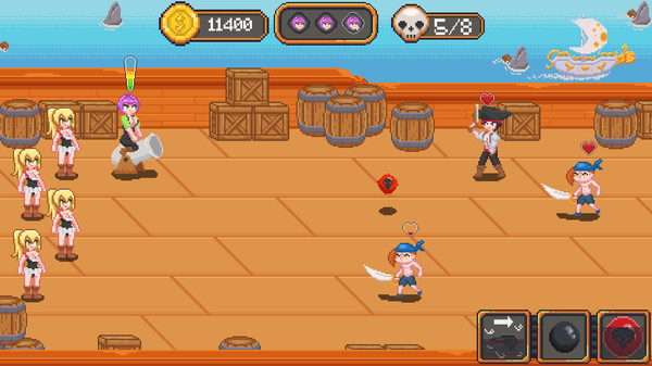 Screenshot z Plunderers Adventures: Sea of Whores