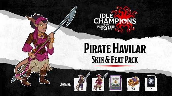 Idle Champions - Pirate Havilar Skin & Feat Pack