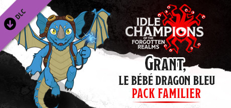Grant, le bébé dragon bleu - Pack Familier