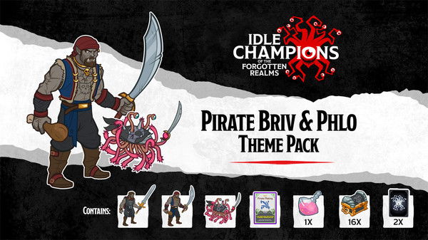 Idle Champions - Pirate Briv & Phlo Theme Pack