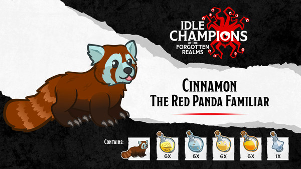 Idle Champions - Cinnamon the Red Panda Familiar Pack