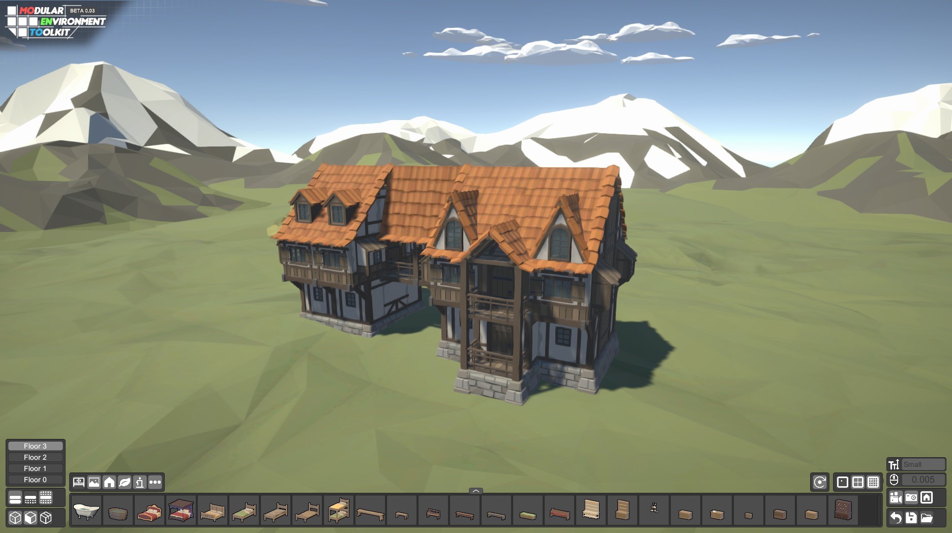 #2. MOENTO - Modular Environment Toolkit (Steam) De: Voronoi Studios