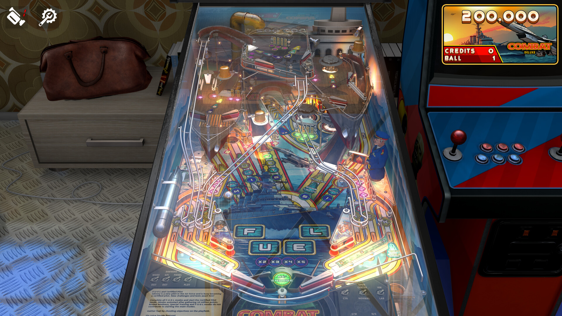 Zaccaria Pinball - Combat Deluxe Pinball Table Featured Screenshot #1