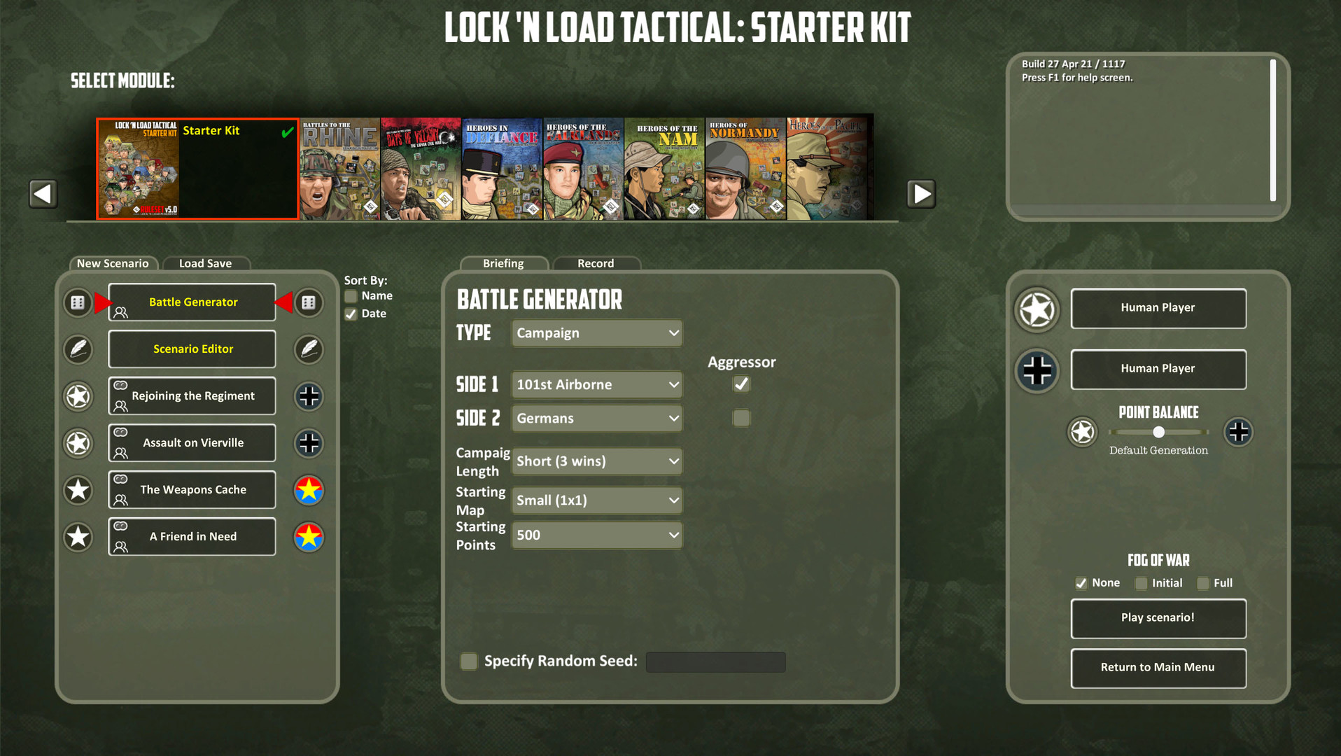 Lock 'n Load Tactical Digital: Battle Generator & Editor Featured Screenshot #1